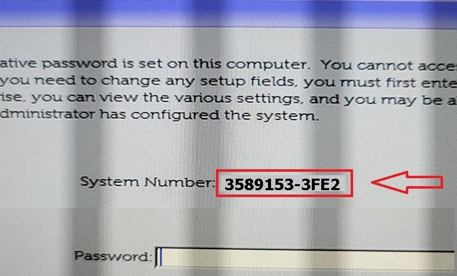 Dell 3FE2 Security Manager Password
