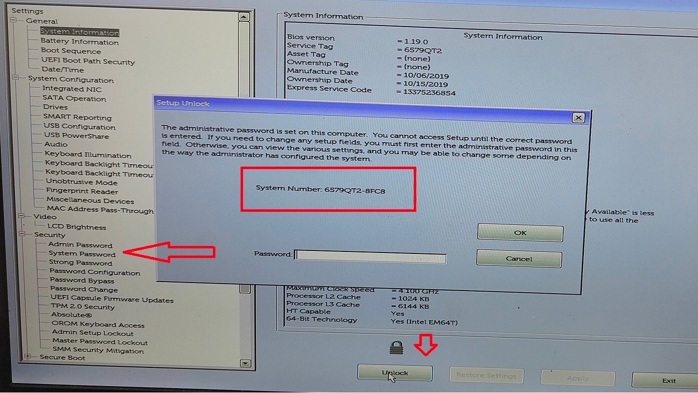 Dell 8FC8 Security Manager Password